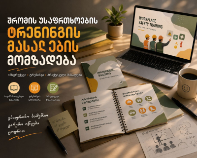 შრომის უსაფრთხოების ტრენინგის მასალების მომზადება