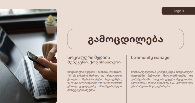 სოციალური მედიის მენეჯერი, ქოფირაითერი